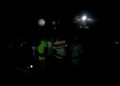 The villagers of the local area blocked the road as the electricity service was off for 4 days in the Gopalpur area.