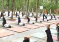 ON IDY-2023 124 BN CRPF CONDUCTED MEGA YOGA CLASS.