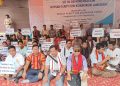 Tribal Protest to demand roman script for language