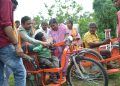 Provision of free motorized tri-cycles to 94 Divyangs