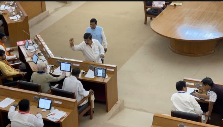 MLA sanctified the Assembly by sprinkling Ganga water