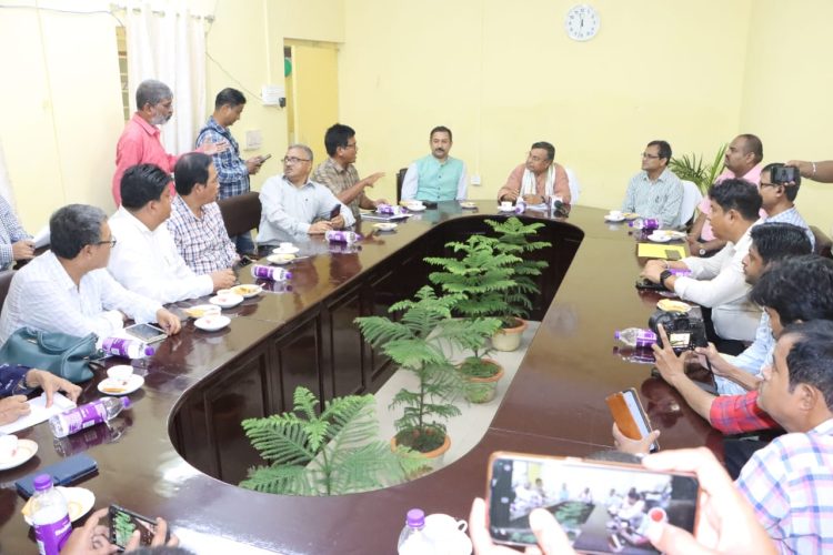 Sri Ratan Lal Nath,Hon’ble Agriculture  Minister inaugurate a retail outlet of NERAMAC at the premises of Directorate of Horticulture  Dept.