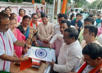 National flag selling stall inauguration