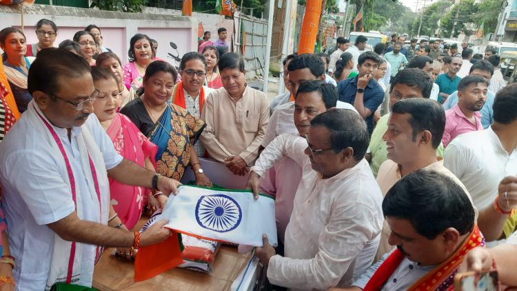 National flag selling stall inauguration