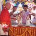 Minister Tinku Roy and BJP state president Rajeev Bhattacharya performed puja at Agartala ISKCON temple on the occasion of the auspicious Radha Ashtami Advent Day.