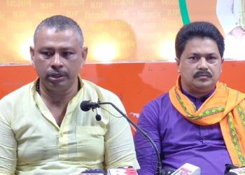 A press conference was organized at BJP state office.