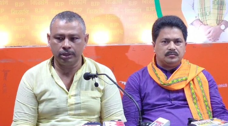 A press conference was organized at BJP state office.