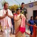 Governor offers Puja at Tripura Sundari temple