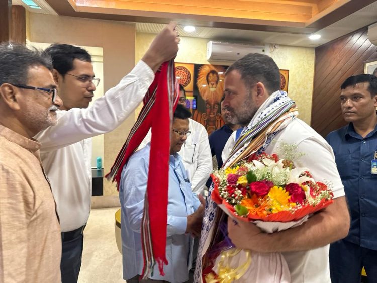 Rahul Gandhi meets TPCC leader, Birajit absent