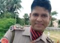 Inebriated Cop allegedly  harassed devotees at Teliamura