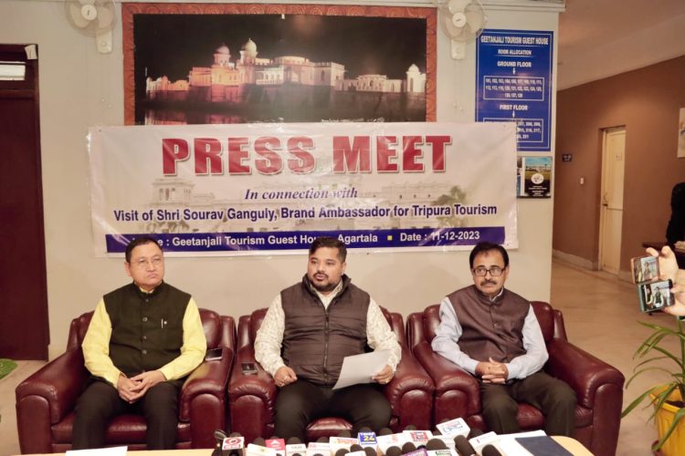 Brand ambassador Sourav Ganguly will arrive in the state on a two-day visit on Monday