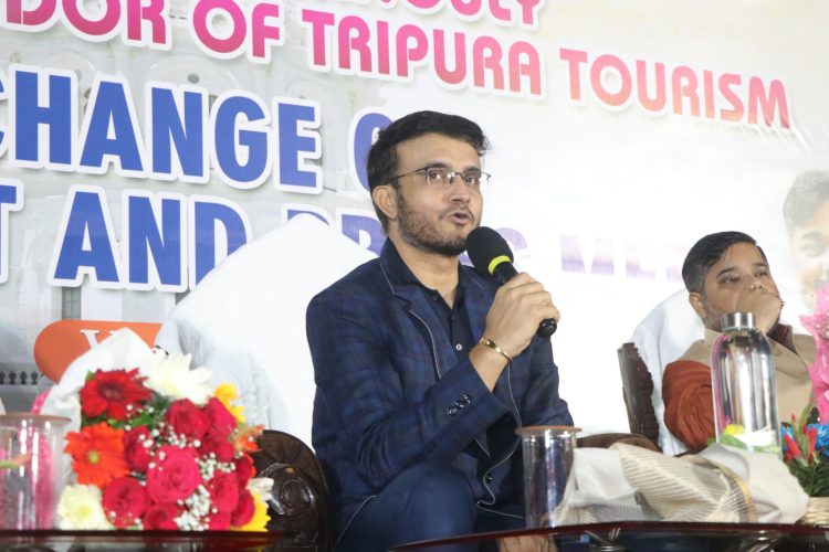 Sourav Ganguly sign agreement for Tripura tourism brand ambassador