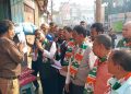 Congress went door to door with leaflets