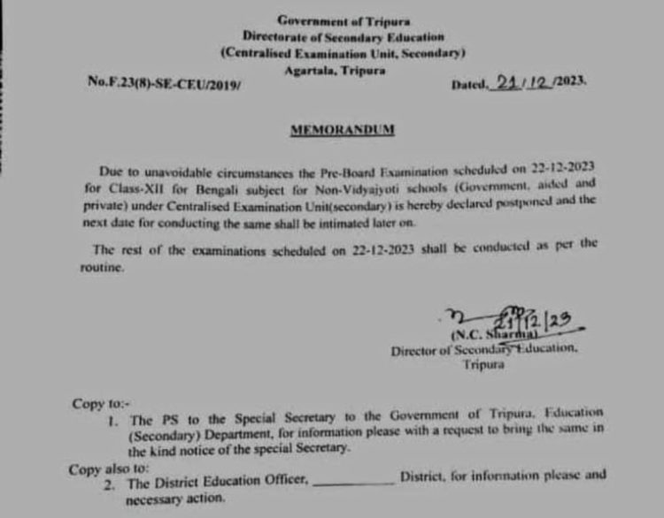 Question papers leaked, postponed exams.