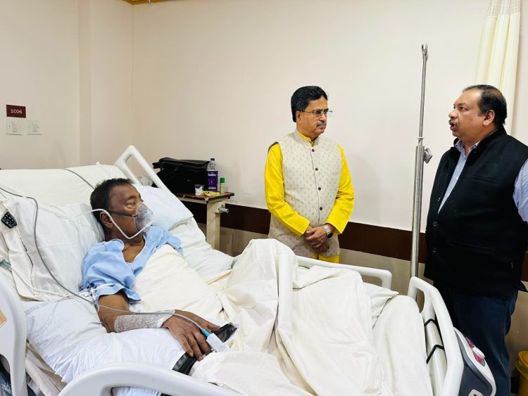 MLA undergoing treatment at ILS hospital