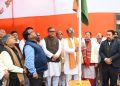 Today on the occasion of the 75th Prajatantra Day, the Hon’ble Province President Mr. Rajeev Bhattacharya hoisted the national flag at the state office of Bharatiya Janata Party.