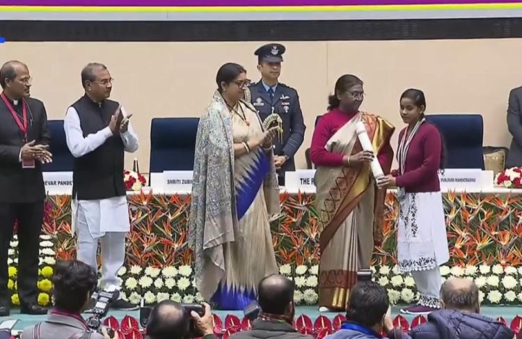 Tripura girl received “Prime Minister Rashtriya Bal Award-2024”