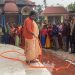 Union Minister Pratima Bhoumik attends Swachhta Abhiyan in Chaudda Devata temple