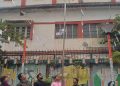 On the morning of the Republic Day, the national flag was hoisted in the premises of the main office of Agartala Pura Nigam today 