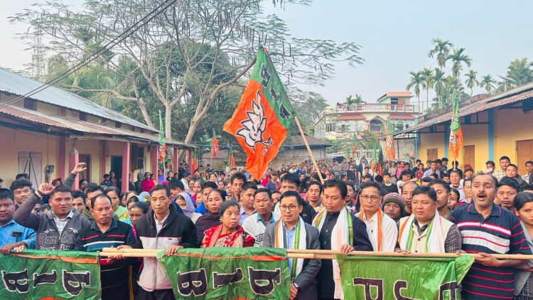 403 voters from 142 families left Tipra Motha,cpim and congress and joined BJP