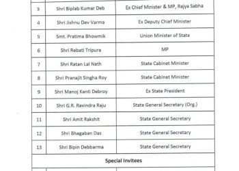 BJP Forms State-Level Core Committee to Strengthen Organization in Tripura