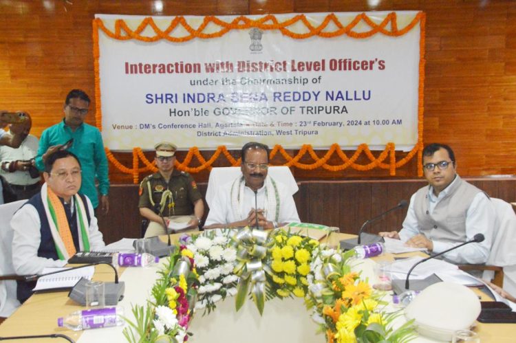 Governor Indra Sen Reddy Nall Engages in District Visits and Meetings