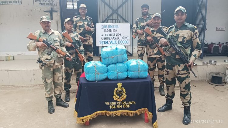 BSF Seizes 220 kg of Dry Cannabis and Valuable Clothes in Tripura Operations