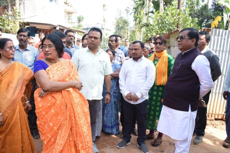 AMC Mayor and Team Inspect Roads in BadharGhat Assembly Constituency