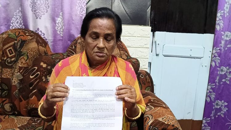 Family dispute: mother files complaint against son