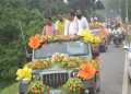 BJP organizes bike rally for nominated candidate Dipak Majumder