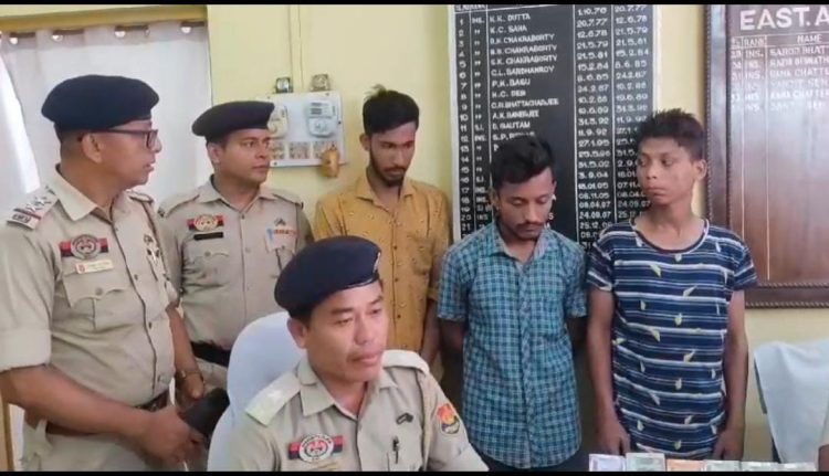 Three arrested in theft case