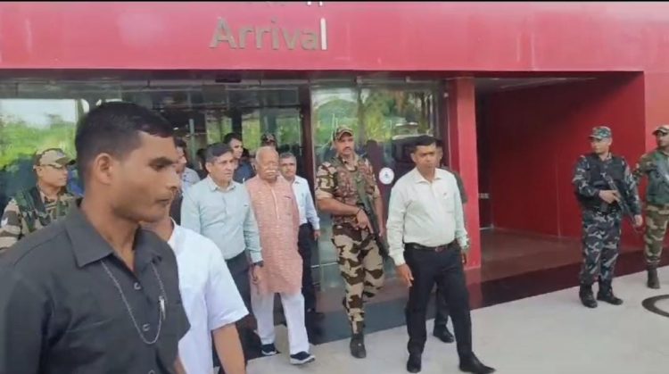 RSS chief Mohan Bhagwat arrives in Tripura on a six-day visit