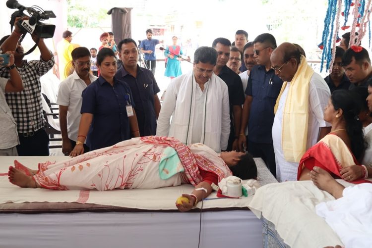 Blood Donation Camp Inaugurated by Chief Minister Dr. Manik Saha