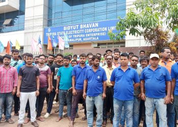 Electricity Linemen and Drivers in Bhturia Demand Improved Conditions