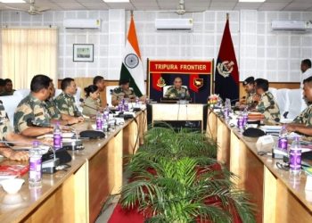 ADG BSF VISITED TO TRIPURA FRONTIER