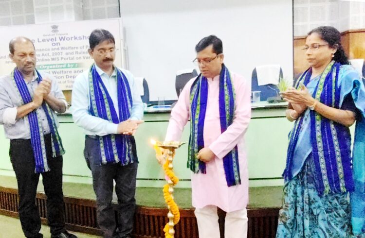 State-Level Workshop on Elderly Citizens’ Protection and Welfare Inaugurated by Social Welfare Minister Tinku Roy