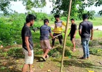 Ampi S.K Sangha Organized Swachha Bharat Abhiyan.