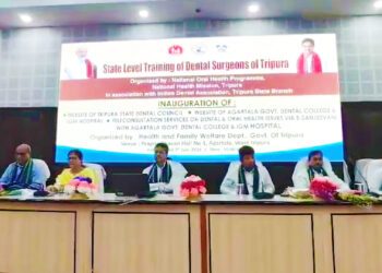 The Honourable Chief Minister, Prof. Dr. Manik Saha, attended the two-day state-level training programme organised by the National Oral Health Programme (NHM)