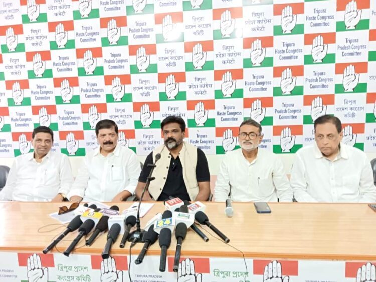Congress to Stage Sit-in Protest Against Terrorism and Women’s Harassment in Tripura