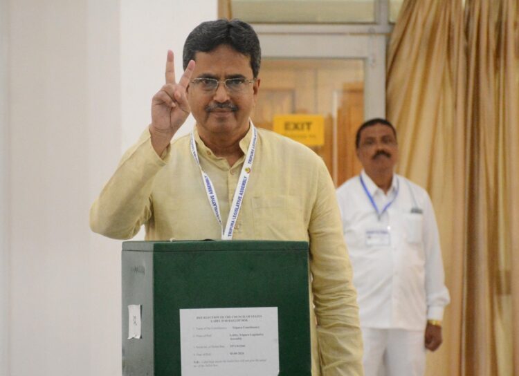 Tripura Rajya Sabha By-Election: CM cast his vote