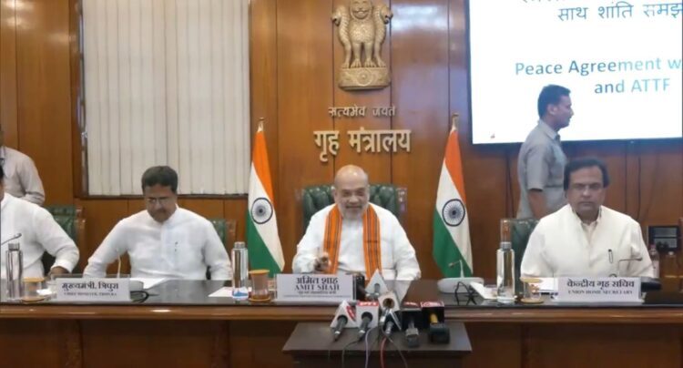 Peace Agreement Signed Between Government and Insurgent Groups in Tripura