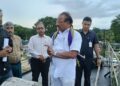 Tripura Governor Visits Chakmaghat Barrage, Discusses Technical Matters