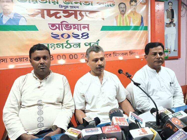 BJP condemned the opposition’s alleged attempts to create social and political unrest at Kadamtala