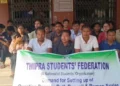 TSF stages protest