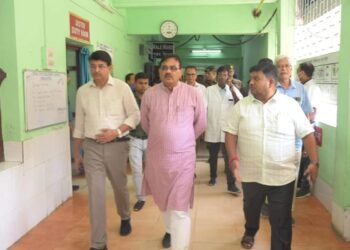 Finance Minister visit Gomati District Hospital