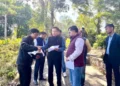 Tourism Minister Sushanta Chowdhury Visits Battleship Structure on Jampui Hill