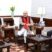 Pradyot Kishore Debbarman and MP Kriti Debi Singh Meet Union Home Minister Amit Shah