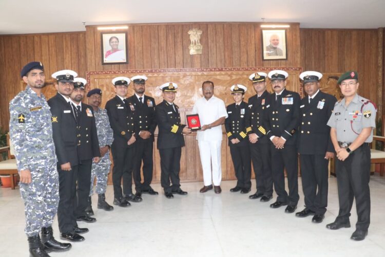 Indian Coast guard officers called on the Hon’ble Governor Tripura