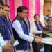 Cloth distribution program holds on completion of three years of BJP-led municipal corporation governance