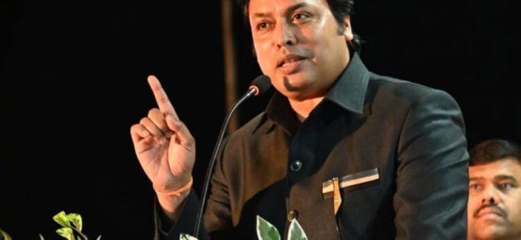 MP Biplab Kumar Deb criticizes Indian National Congress